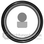 Stangendichtung RS-10  4,0 x 8,9 x 2,2 mm PTFE-Bronze mit O-Ring 5,6 x 1,8 mm NBR 70 +/- 5 Shore A schwarz/black